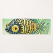 Gestileerde viskunst yogamat (Voorkant (horizontaal))