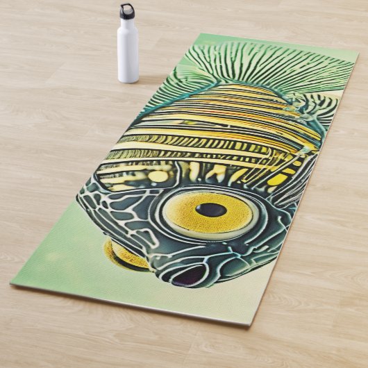 Gestileerde viskunst yogamat (In situ)