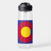 Gestileerde vlag van Colorado Waterfles (Voorkant)