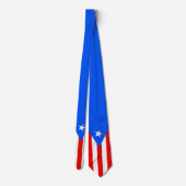 Gestileerde vlag van Puerto Rico Stropdas (Achterkant)