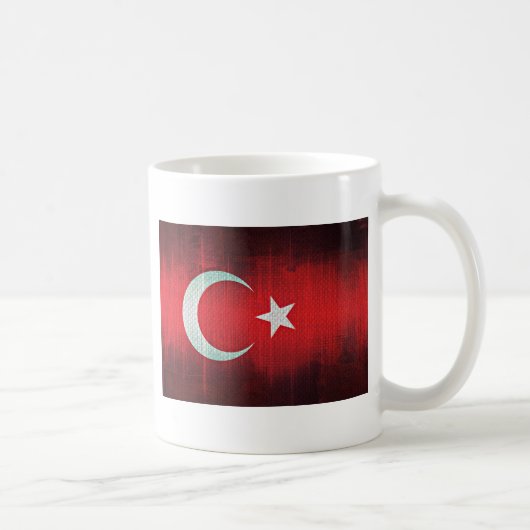 Gestileerde vlag van Turkije Koffiemok (Rechts)