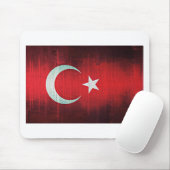 Gestileerde vlag van Turkije Muismat (Met muis)
