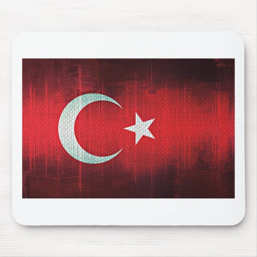 Gestileerde vlag van Turkije Muismat (Voorkant)