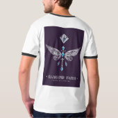 gestileerde vleugels diamant met paar elegante t-shirt (Achterkant)