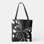 Gestileerde vlinder Afbeelding Tote Bag (Achterkant)