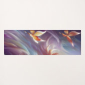 Gestileerde Vlinders en Bloem Custom Yogamat (Achterkant (horizontaal))