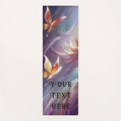 Gestileerde Vlinders en Bloem Custom Yogamat (Voorkant)