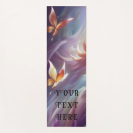 Gestileerde Vlinders en Bloem Custom Yogamat