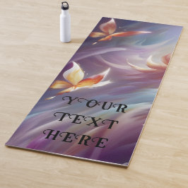 Gestileerde Vlinders en Bloem Custom Yogamat