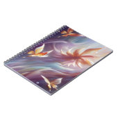 Gestileerde Vlinders en Bloem Notitieboek (Linkerzijde)