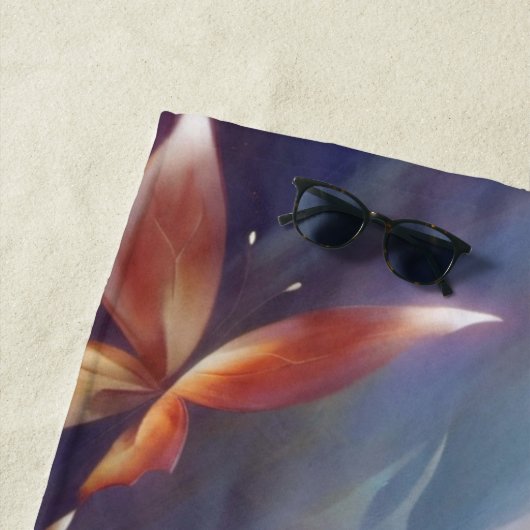 Gestileerde Vlinders en Bloem Strandlaken (In situ)