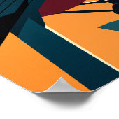 Gestileerde Vogelkunst Vogelgalerij Kunst Vogel va Poster (Hoek)