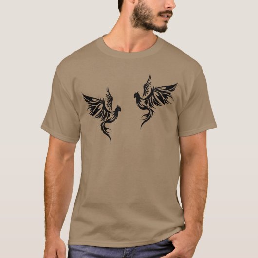 Gestileerde Vogelvrienden T-shirt (Voorkant)