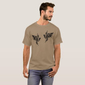 Gestileerde Vogelvrienden T-shirt (Voorkant volledig)