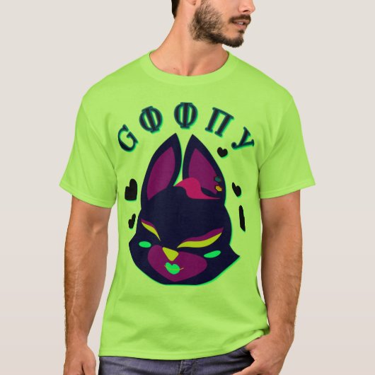 gestileerde vos-kat hybride t-shirt (Voorkant)