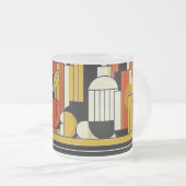 Gestileerde vruchten en flessen matglas koffiemok (Voorkant rechts)