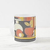 Gestileerde vruchten en flessen matglas koffiemok (Voorkant links)