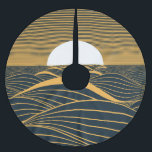 Gestileerde zon-maan, donkere zeeen illustratie. kerstboom rok<br><div class="desc">Gestileerde illustratie van een zon of volle maan die op een donker zee opkomt of ondergaat. Vang de rijzende zon of maan op het donkere zee! Zon of zee,  hemelse dans. Kam,  golf,  achtergrond,  inrichting,  water,  strand,  natuur,  illustratie,  landschap,  licht,  zon,  poster,  zee,  maan,  zonsondergang,  oceaan,  lijnen,  omgeving</div>