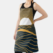 Gestileerde zon-maan, donkere zeeen illustratie. schort (Insitu)