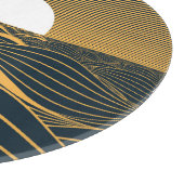 Gestileerde zon-maan, donkere zeeen illustratie. snijplank (Hoek)