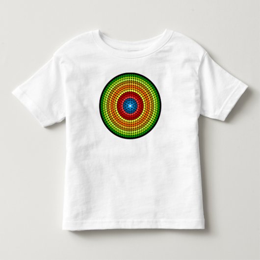 Gestippeld Abstract Mandala Kunstontwerp-65904 Kinder Shirts (Voorkant)
