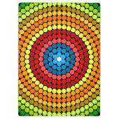 Gestippeld Abstract Mandala Kunstontwerp-65904 Klembord (Achterkant)
