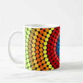 Gestippeld Abstract Mandala Kunstontwerp-65904 Koffiemok (Links)