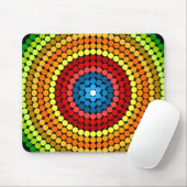 Gestippeld Abstract Mandala Kunstontwerp-65904 Muismat (Met muis)
