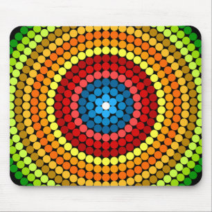 Gestippeld Abstract Mandala Kunstontwerp-65904 Muismat