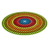 Gestippeld Abstract Mandala Kunstontwerp-65904 Snijplank (Hoek)