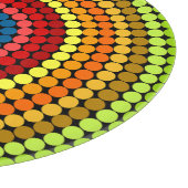 Gestippeld Abstract Mandala Kunstontwerp-65904 Snijplank (Hoek)