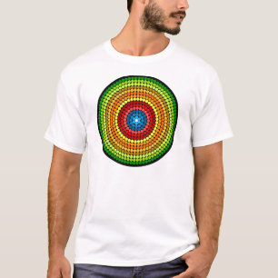 Gestippeld Abstract Mandala Kunstontwerp-65904 T-shirt