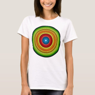 Gestippeld Abstract Mandala Kunstontwerp-65904 T-shirt