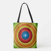 Gestippeld Abstract Mandala Kunstontwerp-65904 Tote Bag (Achterkant)