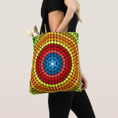 Gestippeld Abstract Mandala Kunstontwerp-65904 Tote Bag (Dichtbij)