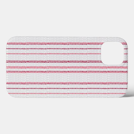 Gestippeld gestreept patroon. Case-Mate iPhone case (Achterkant (horizontaal))