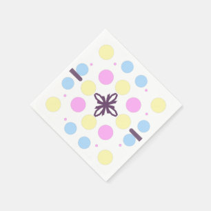 gestippeld pastelontwerp servet