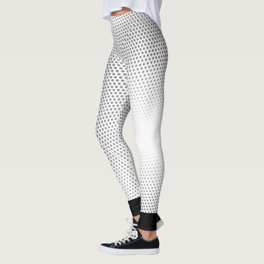 Gestippeld streeppatroon leggings (Links)