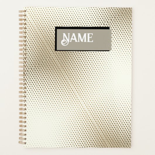 Gestippeld streeppatroon planner (Voorkant)