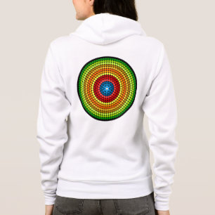 Gestippelde Abstracte Mandala Kunstontwerp-65904 Hoodie