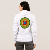 Gestippelde Abstracte Mandala Kunstontwerp-65904 Hoodie (Achterkant volledig)