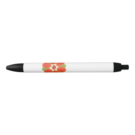 Gestippelde Bloem Zwarte Pen (Voorkant)