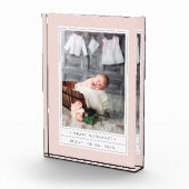 gestippelde blos | Baby Geboortestatus Fotoblokken (Rechts)