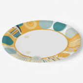 gestippelde Borden Papieren Bordje (Gekanteld)