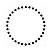 gestippelde cirkel rubberstempel (Afrduk)