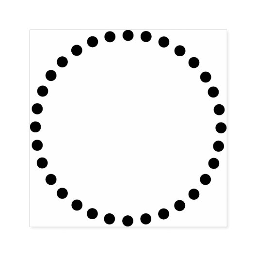 gestippelde cirkel rubberstempel (Afrduk)