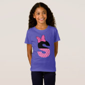 gestippelde letter s t-shirt (Voorkant volledig)