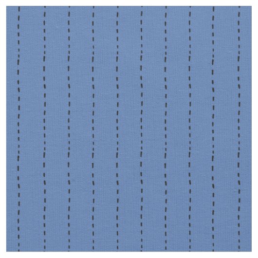 Gestippelde lijnen op blauw stof (Close Up)