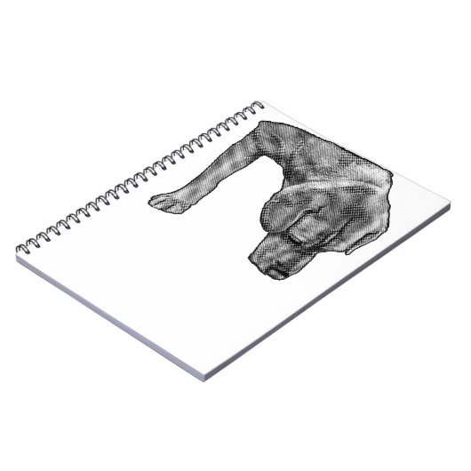 Gestippelde Muse voor notities Notitieboek (Linkerzijde)