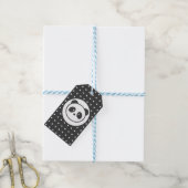 gestippelde panda cadeau Labels Cadeaulabel (Met Touw)
